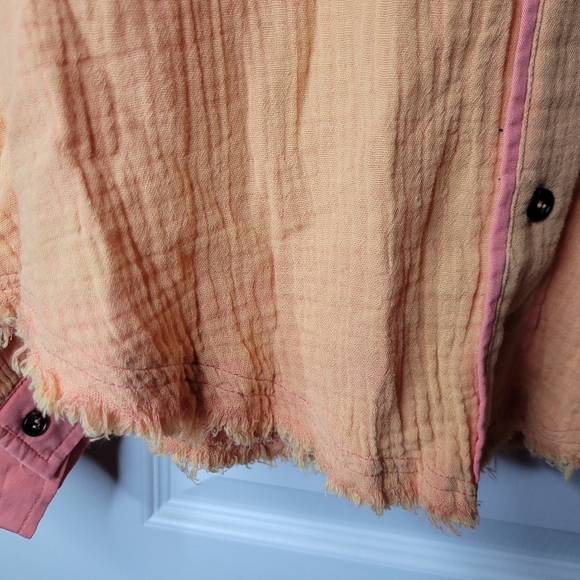 POL Orange/Pink Button-Up Shacket. Sz 2 NWOT - Picture 4 of 7
